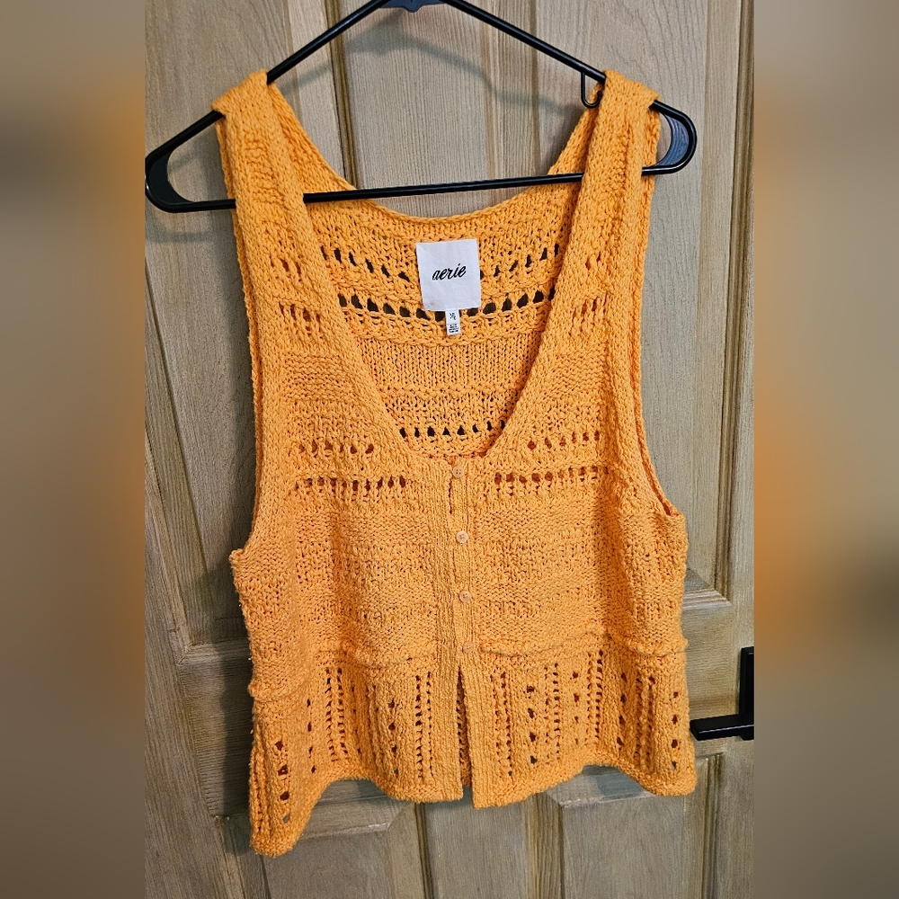 Aerie Crochet Vest or Shirt
